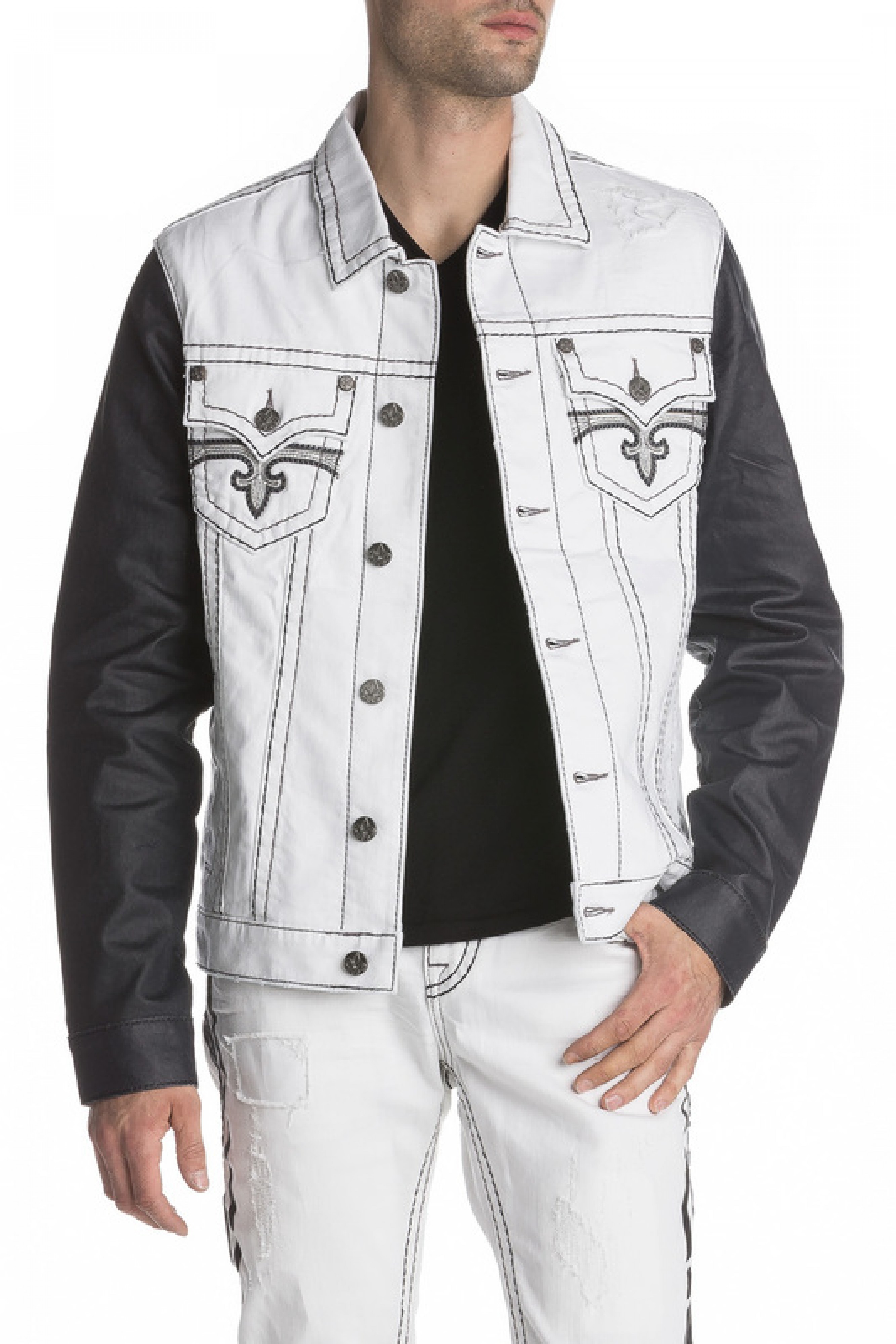 Rock revival jean jacket 2024 outfit